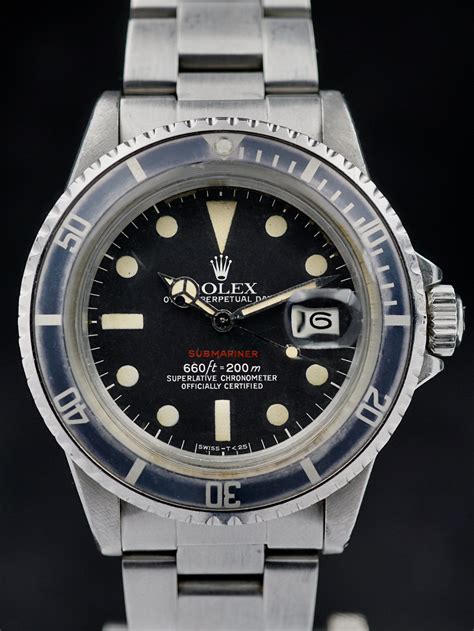 rolex submariner red 1974|vintage Rolex submariners.